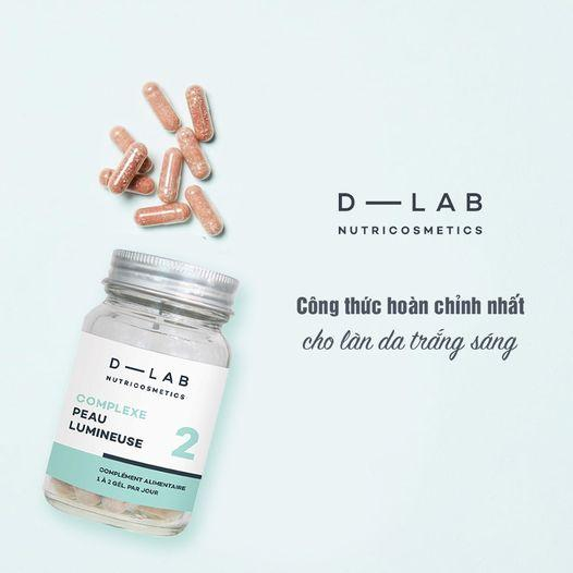 Viên uống trắng sáng da và cải thiện nám D-LAB Complexe Peau Lumineuse 28 viên
