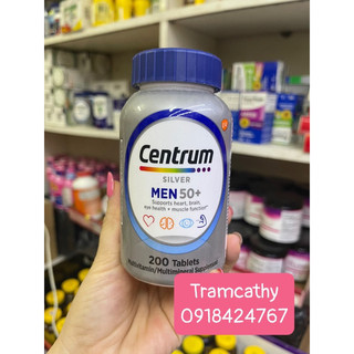 Centrum men trên 50 tuổi 200 viên date 2025