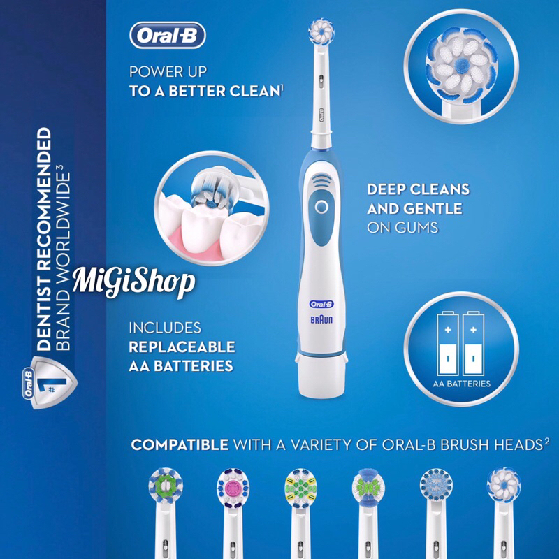 Bàn Chải Pin Oral B Pro 100 Power Toothbrush