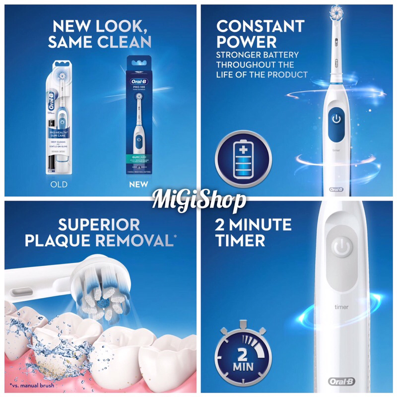 Bàn Chải Pin Oral B Pro 100 Power Toothbrush