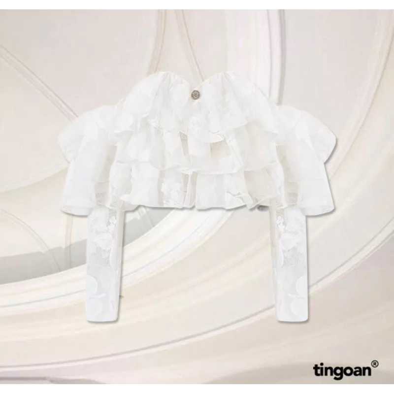 Áo Trễ vai ren hoa cao cấp chuẩn TN 100% /By TN