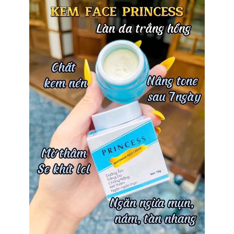 COMBO FACE PRINCESS 1kem +1se rum