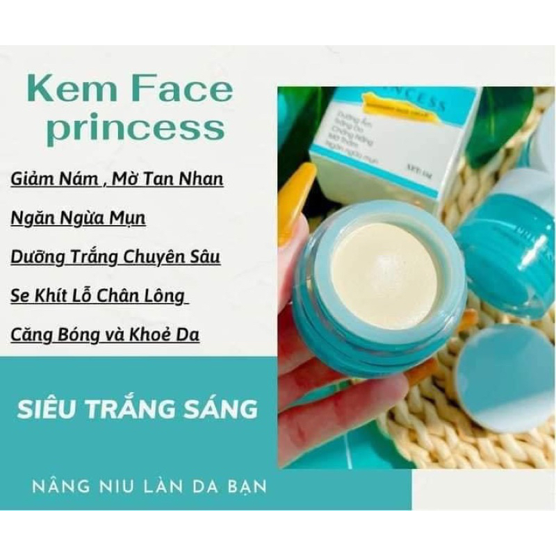 COMBO FACE PRINCESS 1kem +1se rum