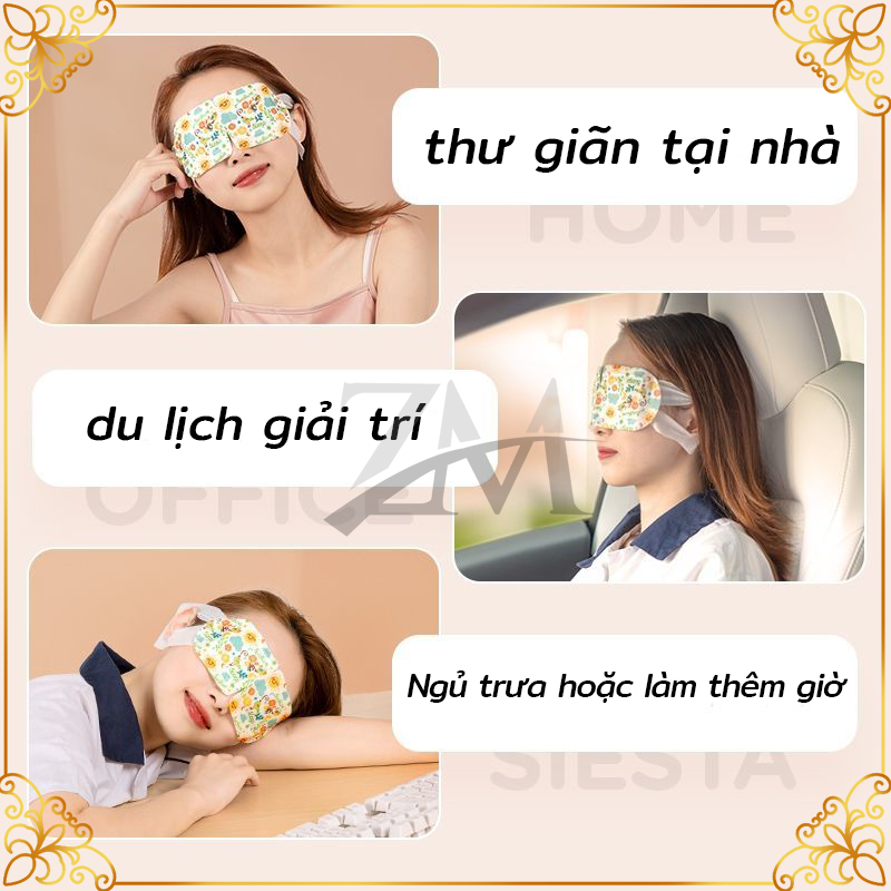 Mặt Nạ Mắt Nóng Xông Hơi, Mặt nạ mắt nóng,mask mắt nóng giúp thư giãn, giảm quầng thâm mắt