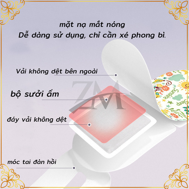 Mặt Nạ Mắt Nóng Xông Hơi, Mặt nạ mắt nóng,mask mắt nóng giúp thư giãn, giảm quầng thâm mắt