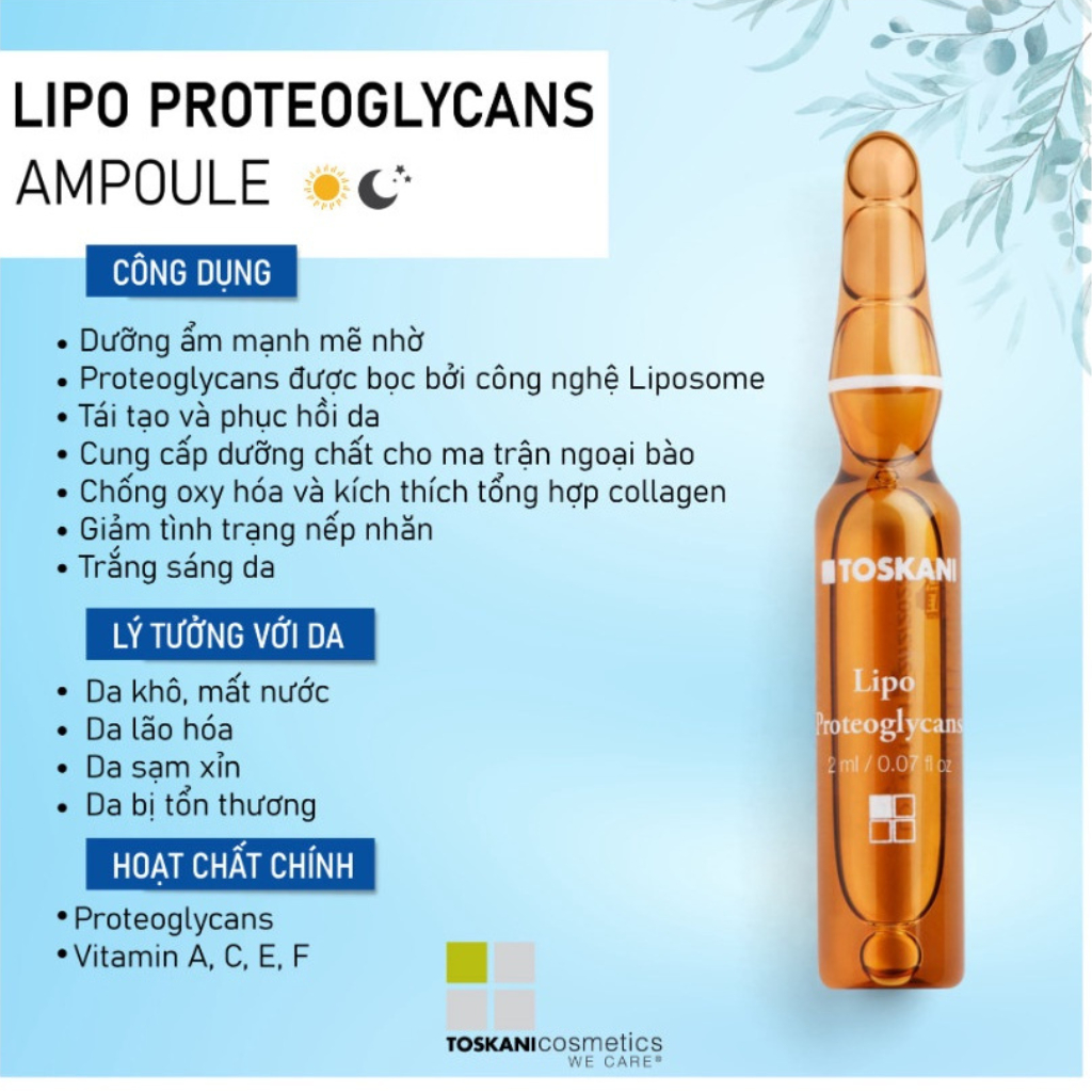 Toskani Lipo Proteoglycans - Tinh chất dưỡng ẩm chuyên sâu, phục hồi da