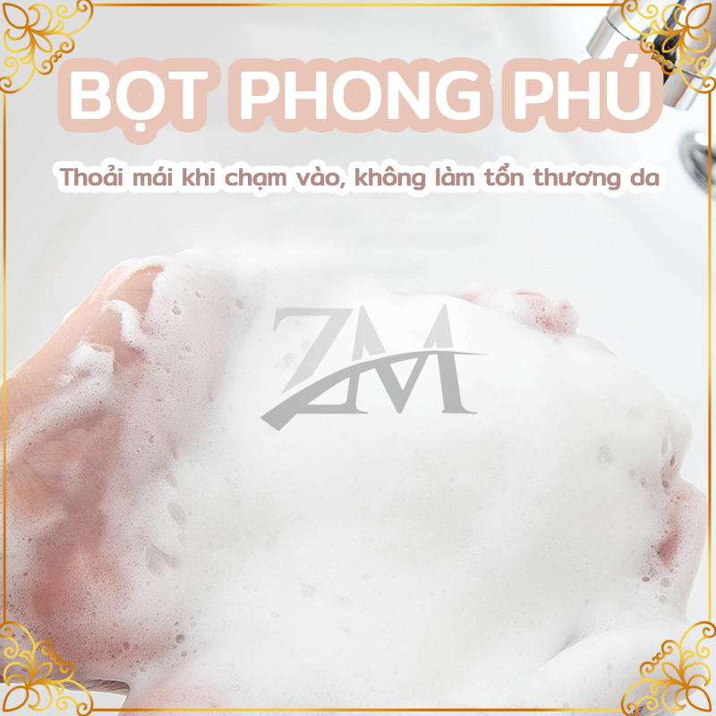 Túi Lưới Đựng Xà Phòng Tạo Bọt Tiện Lợi, Túi Tạo Bọt Có Dây Rút-
