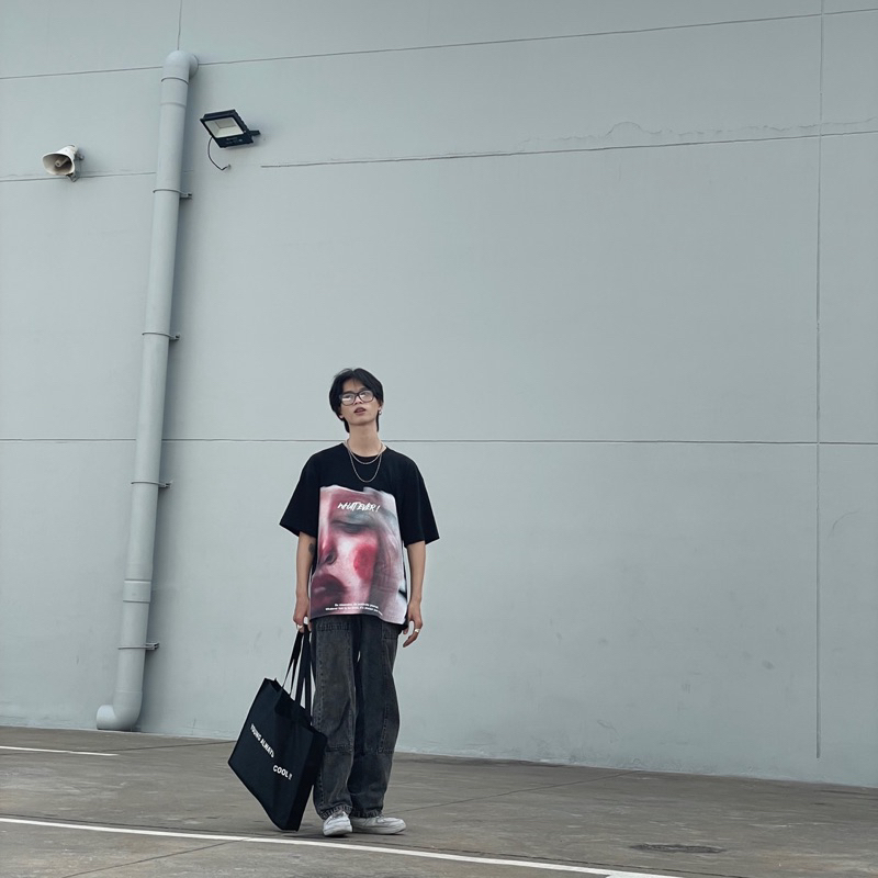 Áo Thun Local 98.BLOSSOM "WHATEVER TEE" Black, 100% Cotton - Chính Hãng