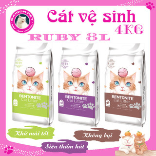 Cát ruby 8l - cát vệ sinh cho mèo-hỏa tốc hcm