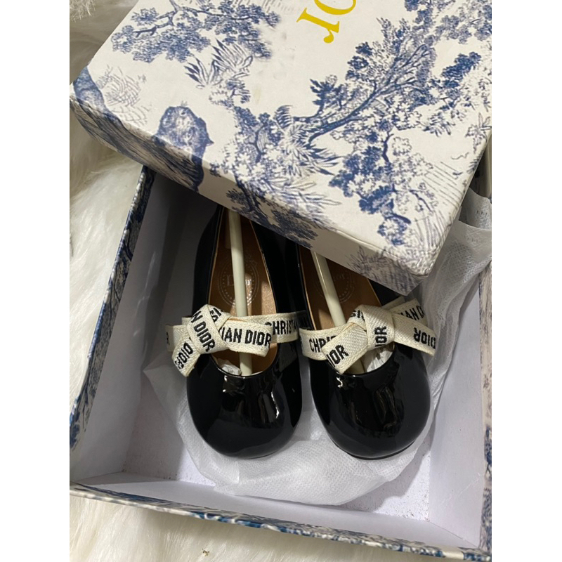 Giầy búp bê cho bé di.or da bóng hàng super cho bé gái full box