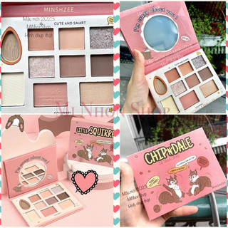 Bảng phấn mắt - má - khối - hightlight Sóc hàng Minshzee nội địa Trung