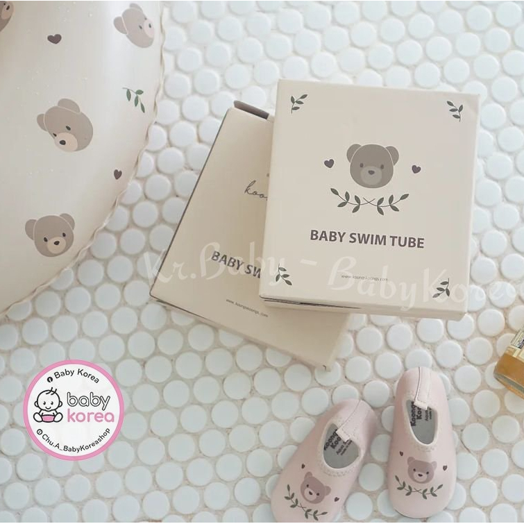 Sale (Chính hãng) Giày bơi Aqua đế chống trơn hoạ tiết đáng yêu KoongsKoongs made in Korea cho bé thời trang trẻ em