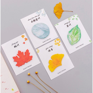[COMBO 5 CÁI] Giấy note 30 tờ ghi chú hình chiếc lá🌸