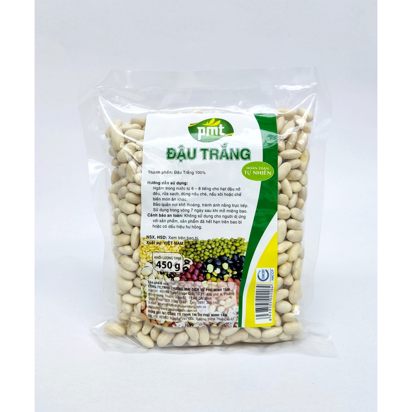 Đậu trắng PMT gói 450G - Hàng Công Ty - Hạt to, nở đều, bở
