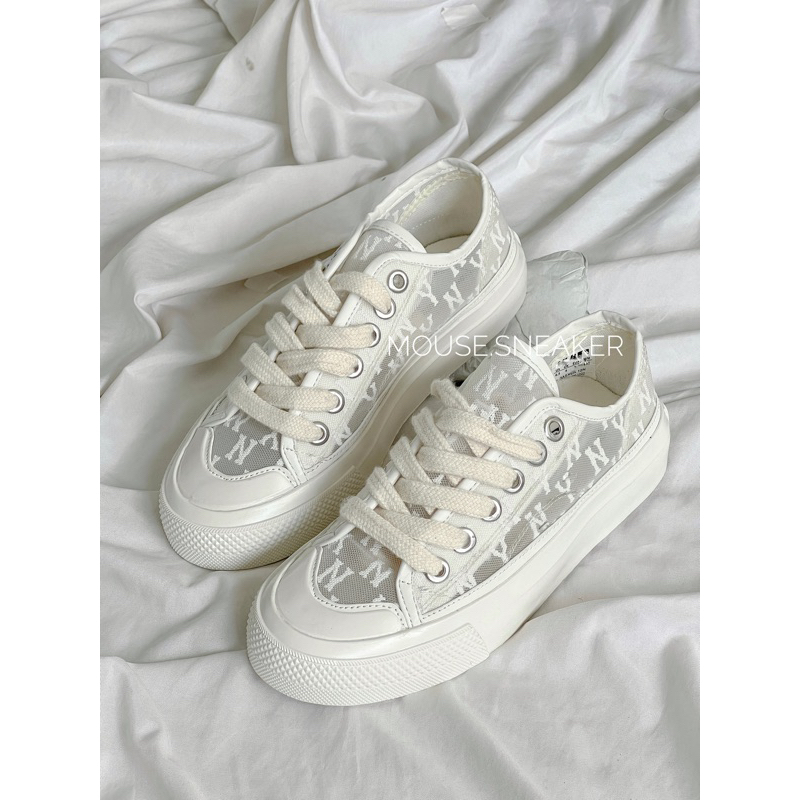 Giày Thể Thao M.l.p Lưới Chữ Trắng