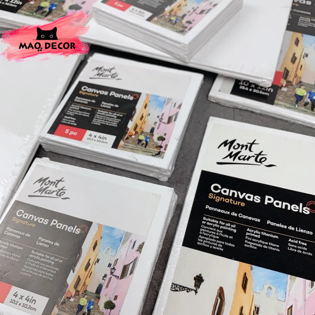 Toan canvas, toan vẽ tranh sơn dầu, acrylic Mont Marte nhiều kích thước