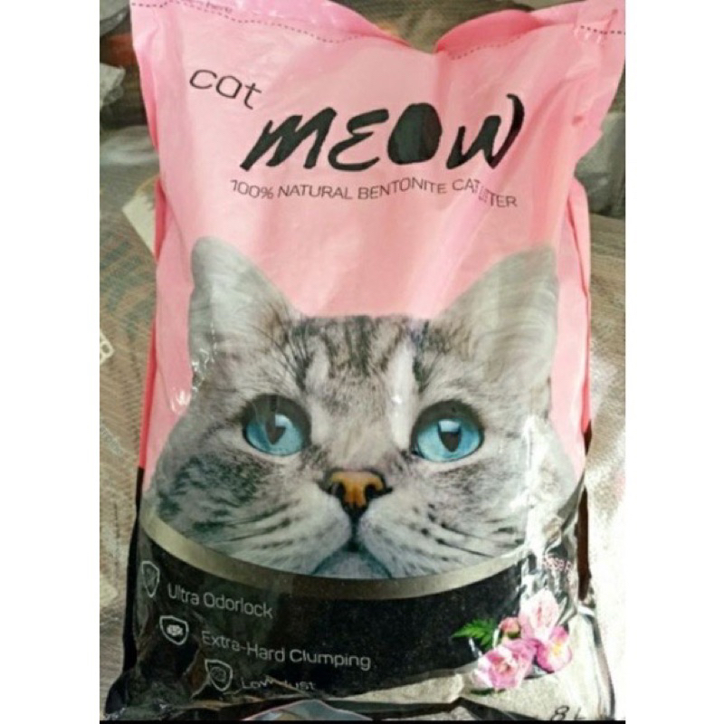 Cát vệ sinh cho mèo Meow Cat hương cà phê | Túi 8L ~ 3.7KG | Cát mèo vón cục thấm hút và khử mùi tốt - Farm Pet