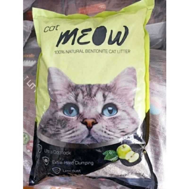 Cát vệ sinh cho mèo Meow Cat hương cà phê | Túi 8L ~ 3.7KG | Cát mèo vón cục thấm hút và khử mùi tốt - Farm Pet