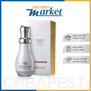 Nước cân bằng chống lão hóa da tinh chất ốc sên & vàng 24k gold snail toner 130ml gold energy snail synergy