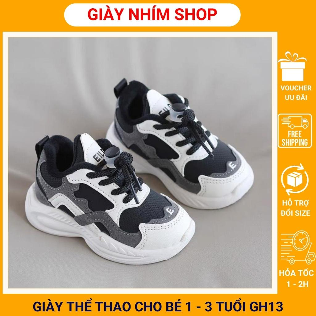 Giày thể thao cho bé trai bé gái giày trẻ em EILD 1 - 3 tuổi siêu nhẹ kháng khuẩn phong cách Hàn Quốc GH13