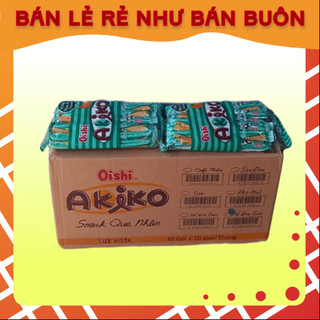 Thùng bánh que Akiko Oishi vị sữa, cốt dừa, phô mai, café cam 10 gói x 140G
