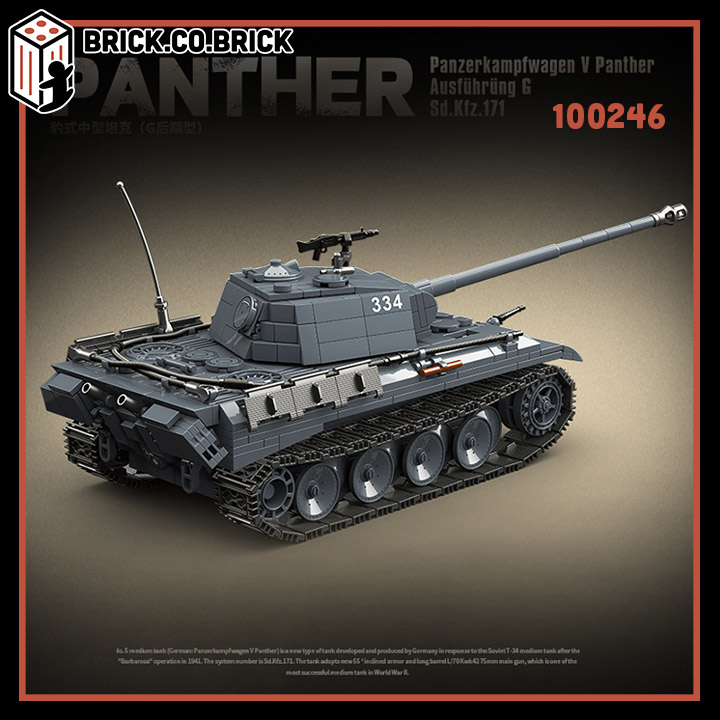 Đồ chơi Lắp ráp Mô hình World War Ii Panther Ausfuhrung G Sd.kfz.171 World War Tank German Panther 100246