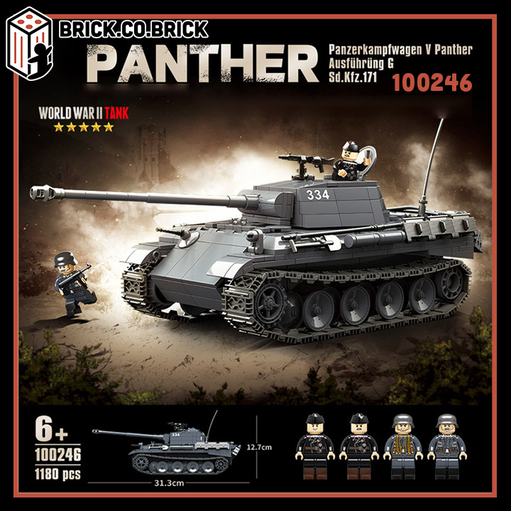Đồ chơi Lắp ráp Mô hình World War Ii Panther Ausfuhrung G Sd.kfz.171 World War Tank German Panther 100246