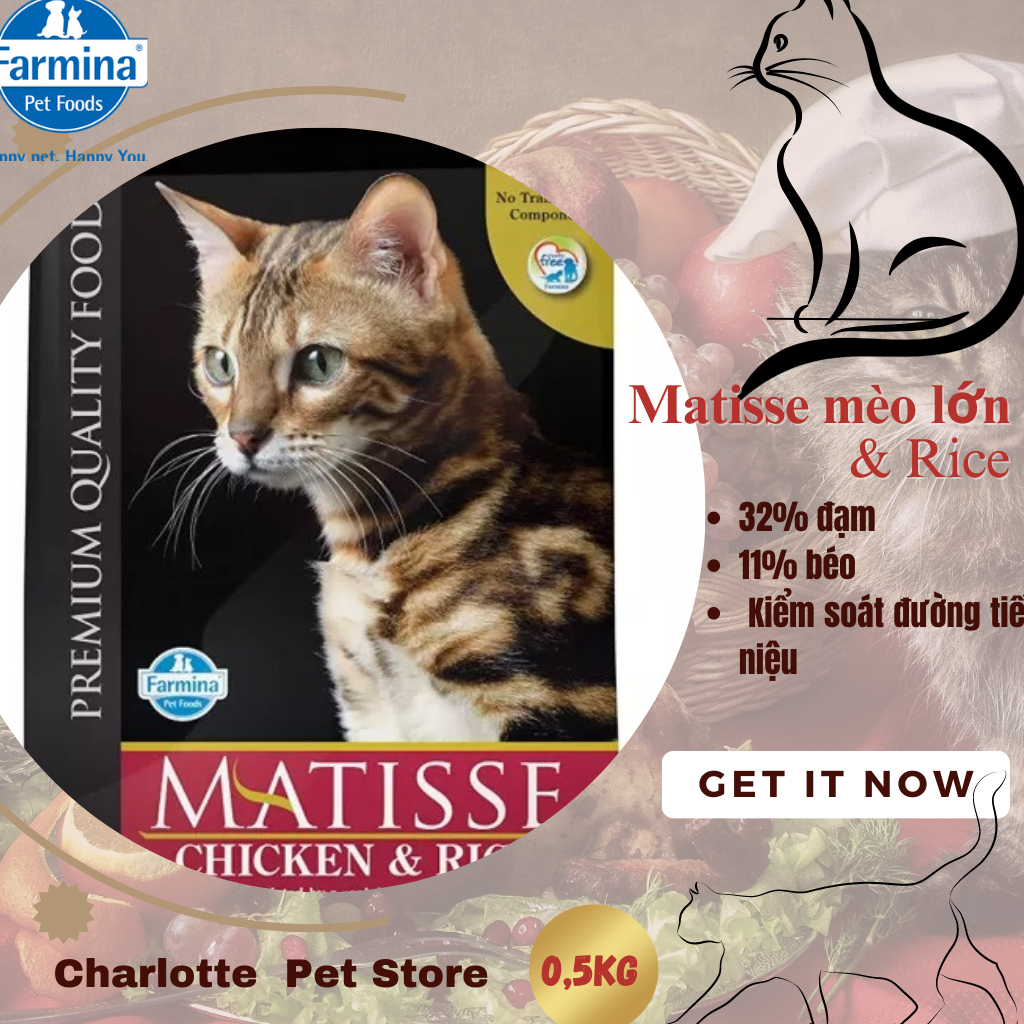 Hạt Matisse cho mèo lớn