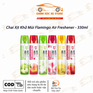 Chai Xịt Khử Mùi Với Nhiều Hương Thơm FLAMINGO Air Freshener F011 330ml chamsocxestore