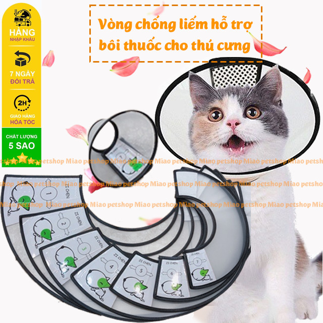 Loa chống liếm, vòng chống liếm zichen cho thú cưng dày dặn