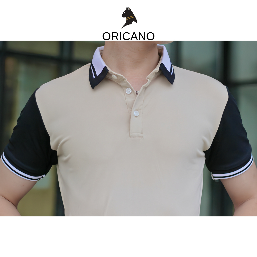 Áo Polo Nam Trắng Xanh ORICANO Tay Ngắn Cổ Bẻ, Áo Thun Polo Nam Cao Cấp Siêu Đẹp Chất liệu Mềm Mịn Thoáng Mát | BigBuy360 - bigbuy360.vn