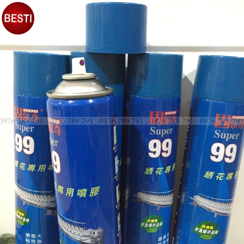 Keo dán xốp đa năng siêu dính không mùi- Keo xịt đa năng Super 99 dán xốp mút, bông mây chuyên dụng