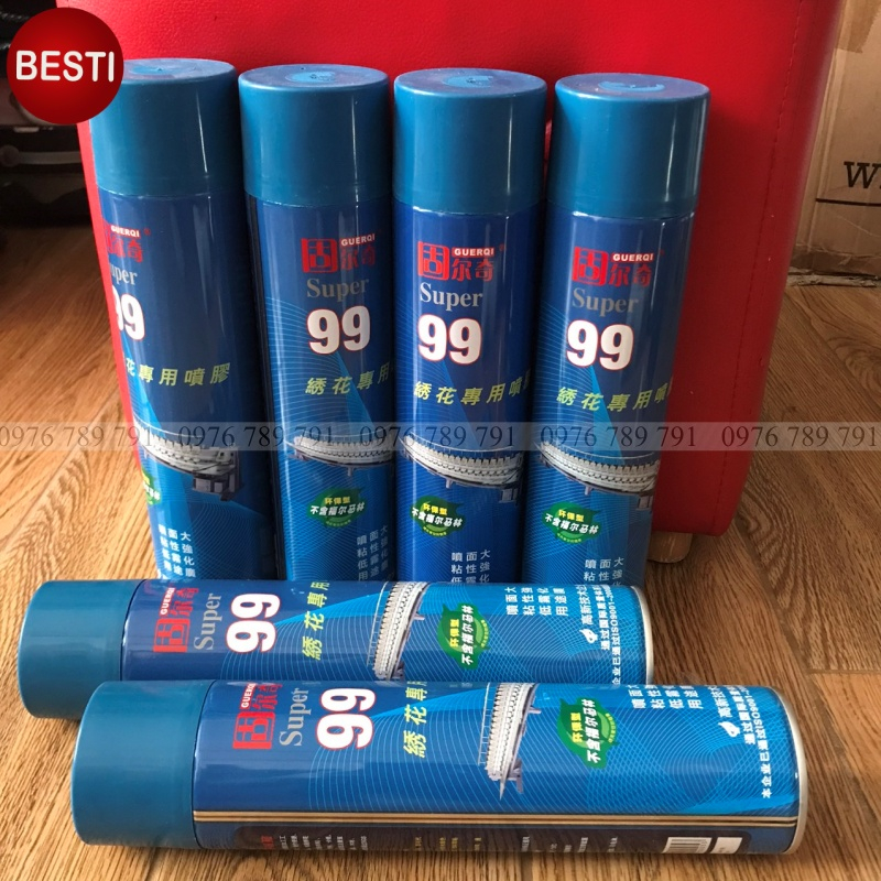 Keo dán xốp đa năng siêu dính không mùi- Keo xịt đa năng Super 99 dán xốp mút, bông mây chuyên dụng