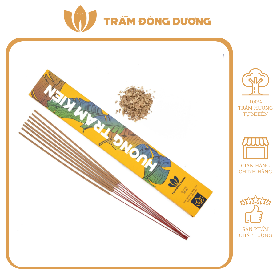 Nhang Trầm Hương - Hương Trầm Đông Dương - 100% Từ Trầm Hương Tự Nhiên - Không Đậu Tàn, An Toàn Cho Sức Khỏe