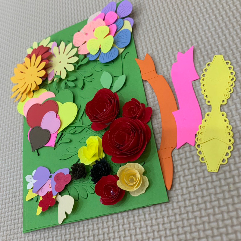 Túi hoa giấy cắt sẵn