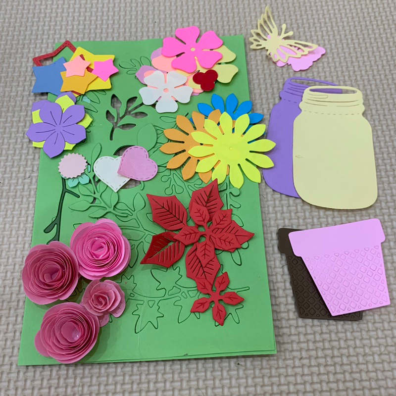 Túi hoa giấy cắt sẵn