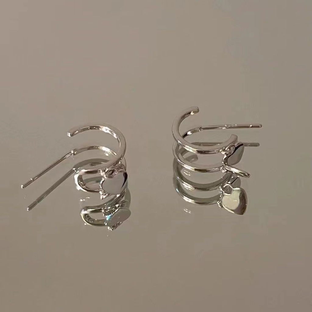 ⚡Đôi Khuyên Tai Hình Trái Tim Đôi Phong Cách Cá Tính Thời Trang Cao Cấp Dành Cho Nữ