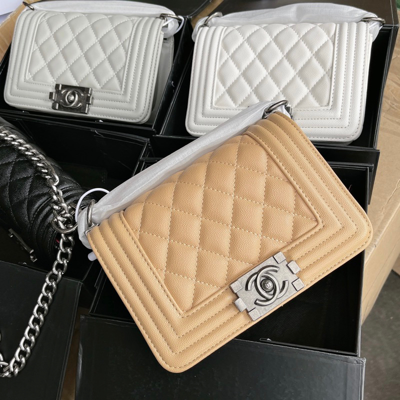 Full Box 💥 Đủ Size 💥 Túi Boy Da Hạt Size 20-25 Vip