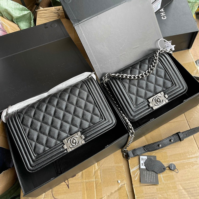 Full Box 💥 Đủ Size 💥 Túi Boy Da Hạt Size 20-25 Vip