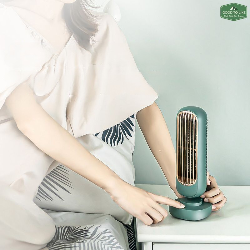 Quạt Mini YooBao Để Bàn Phiên Bản Cao Cấp,Quạt Điều Hòa Mini Làm Mát Nhiều Cấp Độ Gió Dung Lượng Pin 2000mah