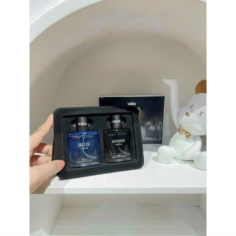 SET 2 CHAI Nước hoa nam hàng nội địa chính hãng Jeanmiss Set 2 chai 30ml Pure Homme + Pure Black