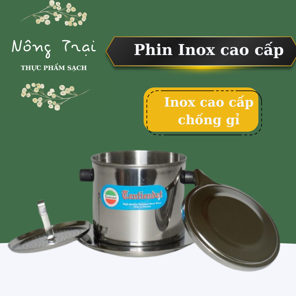 Phin pha cà phê  inox cao cấp