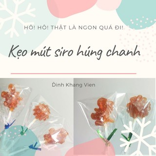 Kẹo mút siro húng chanh - homemade