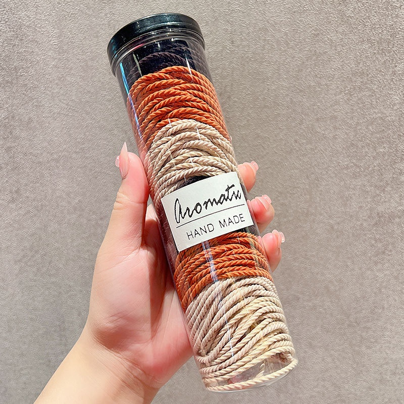 Hộp 100 chun buộc tóc nhiều màu siêu xinh