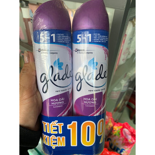 Xit Phòng Glade 280ml hương hoa oải hương combo 2 chai
