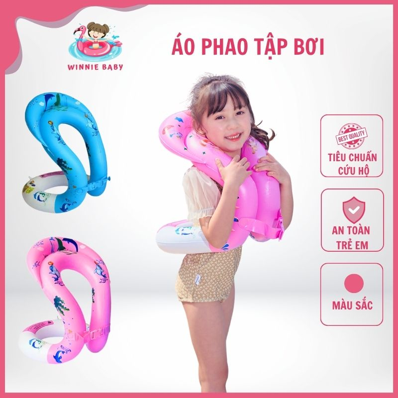 Phao Bơi Cho Bé - Áo Phao Cho Bé Cuốn Quanh Người Chống Lật An Toàn Nhất Theo Tiêu Chuẩn Cứu Hộ