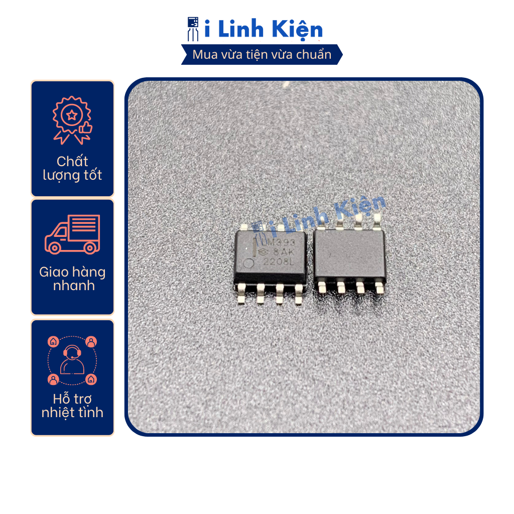 LM393 LM393DR LM393P Ic khuyếch đại thuật toán.