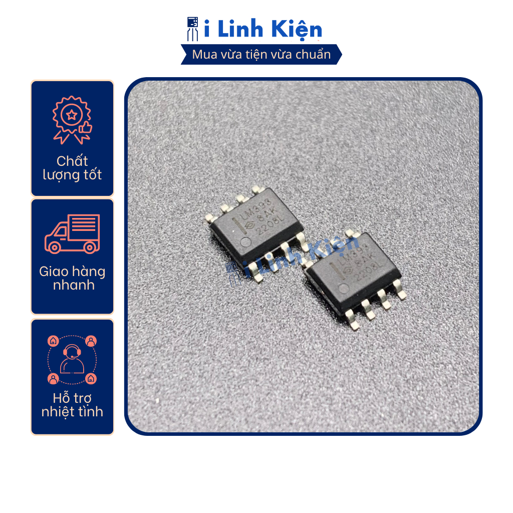 LM393 LM393DR LM393P Ic khuyếch đại thuật toán.