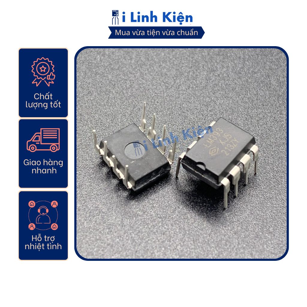 LM393 LM393DR LM393P Ic khuyếch đại thuật toán.