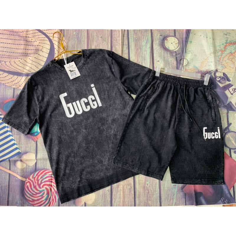 Set bộ cotton 2c loang nam ESS From Rộng  dày dặn, thoáng mát